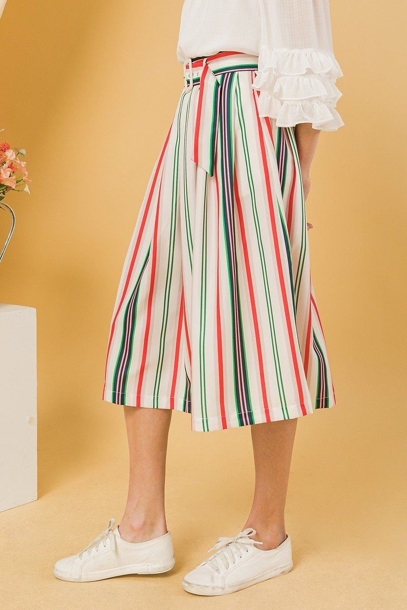 A Woven Midi Women Skirt