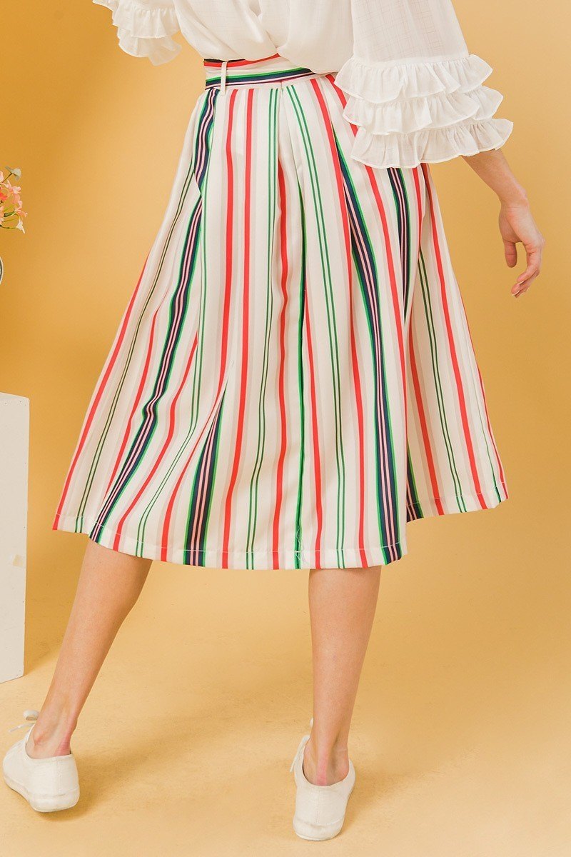 A Woven Midi Women Skirt