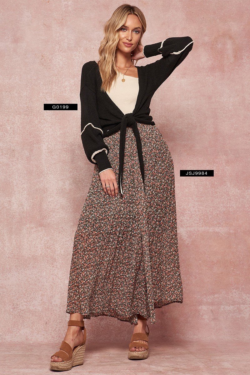 A Textured Knit Cardigan Women Sweater