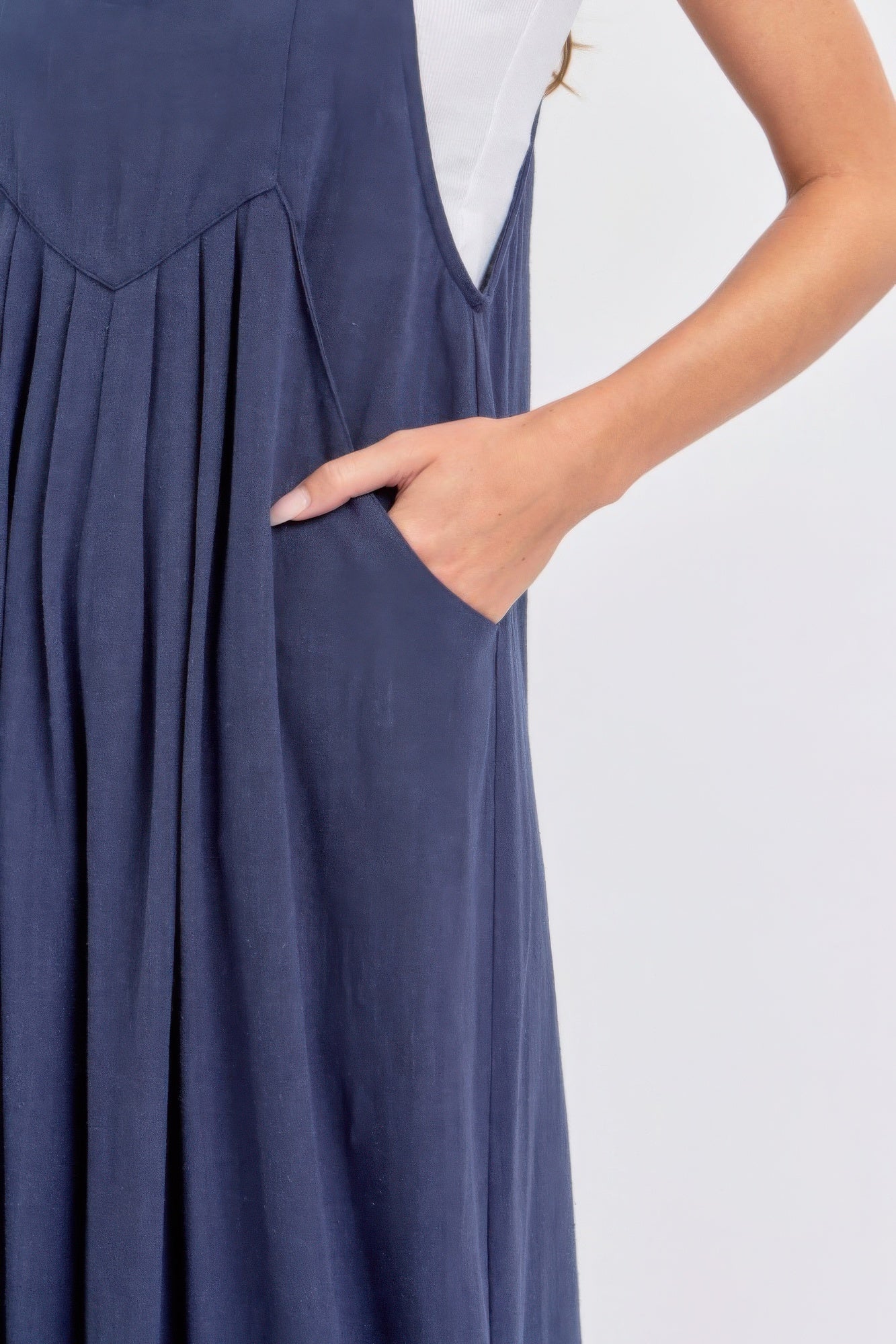 Adjustable Strap Overall Wide Leg Women Jumpsuit