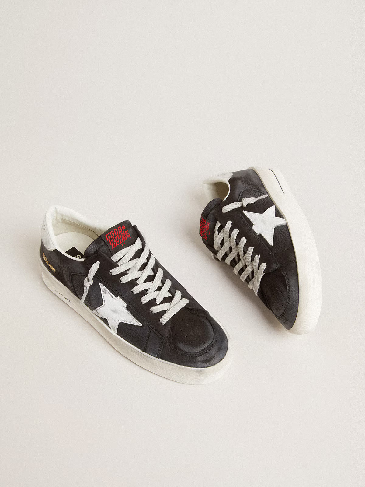 Golden Goose Gray Leather Mens Sneaker